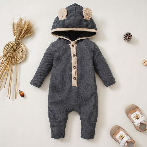 Aayomet Baby Clothes Unisex Baby Funny Onesie Short and Long Sleeve Bodysuits Outfits,Dark Gray 3-6 Months