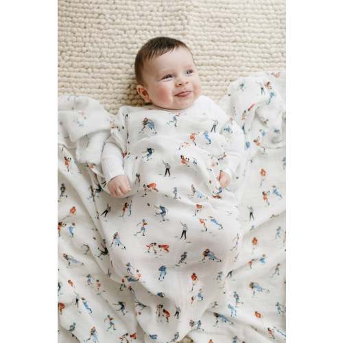 Muslin Swaddle - Football