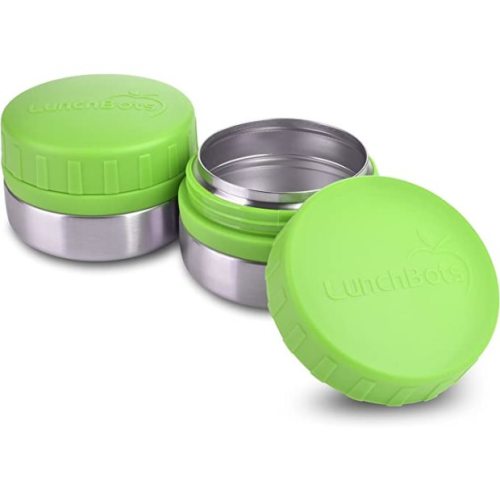 LunchBots Rounds Leak Proof 4 oz. Stainless Snack Container Jar