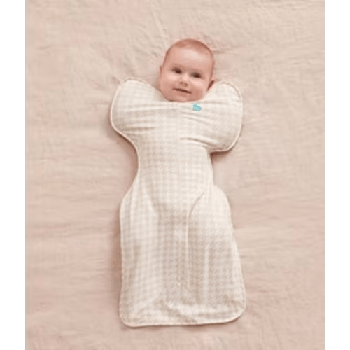 Swaddle Up™ 1.0 TOG Cotton Tan Houndstooth