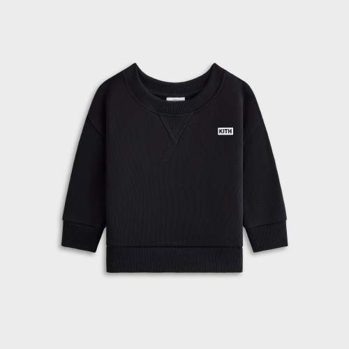 Kith Baby Long Sleeve Nelson Crew - Black Size 6-9M