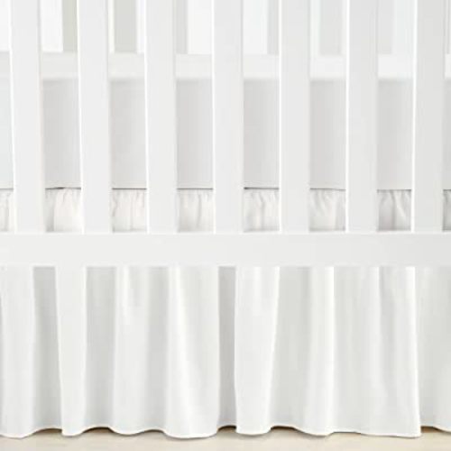 Lush Decor Ruffle Crib Skirt, 16" Drop, White