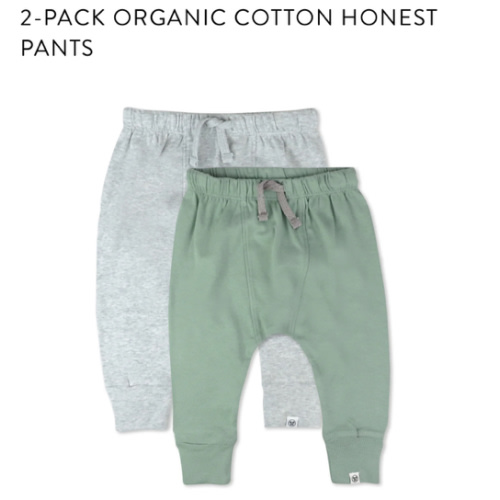 2-Pack Organic Cotton Honest Pants | Honest Baby Clothing