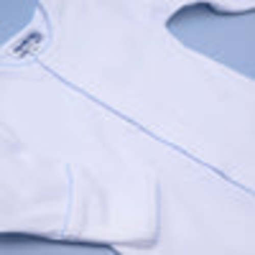 Small - Magnolia Baby Boy Essentials White Converter with Blue Trim