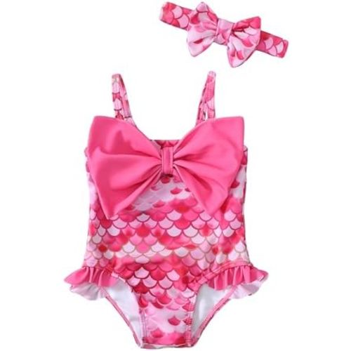 Mioglrie Baby Girl Swimsuit Newborn Girl Bikini Toddler 0 3 6 9 12 Months Summer Sleeveless One Piece Bathing Suit