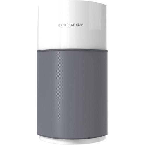 GermGuardian AirSafe+ XL Air Purifier for Home, 360° True HEPA Filter, UV-C Light, Air Quality Monitor, For Large Rooms Up to 1680 Sq Ft, Removes Smoke, Dust & Pet Dander, Gray/White, AC3200