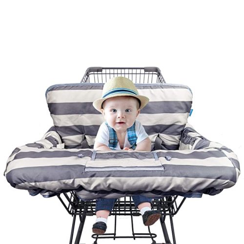 Shopping Cart Cover (Grey Stripe)