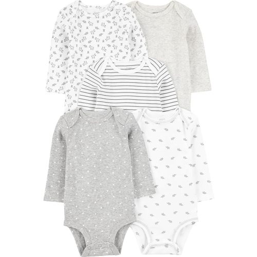 Simple Joys by Carter's unisex-baby 5-pack Long-sleeve Bodysuit