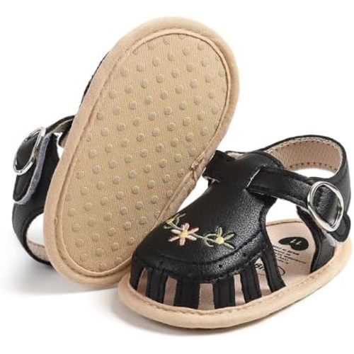 Infant Baby Boys Girls Sandals Summer Baby Wedding Dress Flat Shoes Newborn Crib Shoes First Walkers Prewalkers Shoes