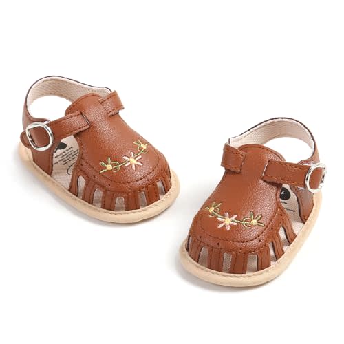 Myleleya Infant Baby Boys Girls Sandals Summer Baby Wedding Dress Flat Shoes Newborn Crib Shoes First Walkers Prewalkers Shoes
