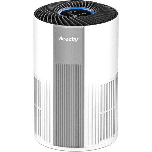 With YearChange 5-in-1 Washable Filter, AEOCKY H13 HEPA Air Purifier for Home Bedroom Dorm, Portable Air Cleaner, Quiet as Pink Noise, Aroma Box, for Pollen Smoke Dust Pet Dander Odor Office Desktop