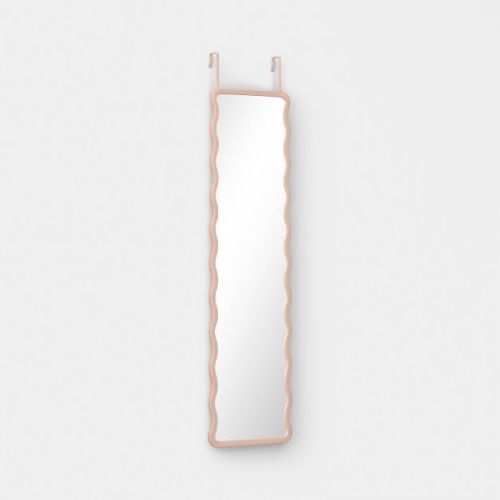 Wavy Over the Door Mirror Pink - Room Essentials™