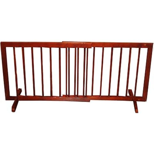 Cardinal Gates Step Over Gate, 21 x 28-Inches, Walnut