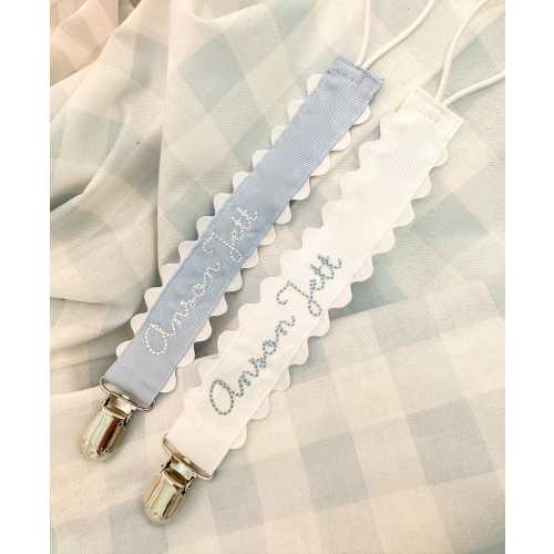 Embroidered Pacifier Clip