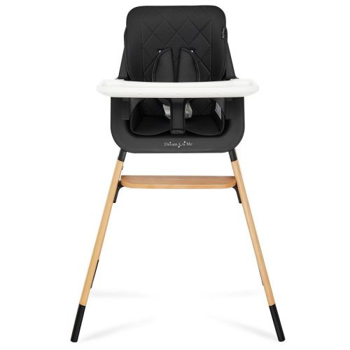 Dream On Me Nibble 2-in-1 wooden Highchair, Color: Black