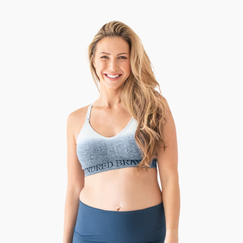 Kindred Bravely Sublime Support Low Impact Nursing & Maternity Sports Bra - Ombre Storm, Large