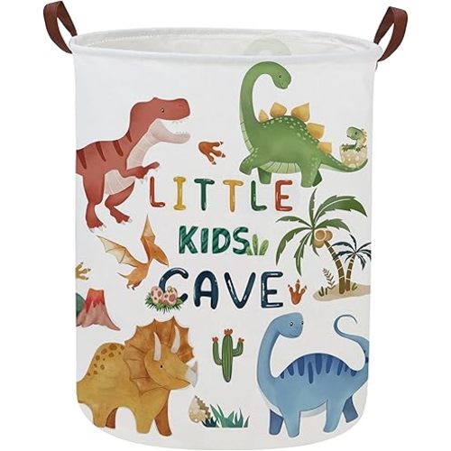 Kids Laundry Basket Dinosaur Hamper for Nursery Boy and Girl Cute Kids Toys Storage Bin Organizer Room Decor for Home(Dinosaur)