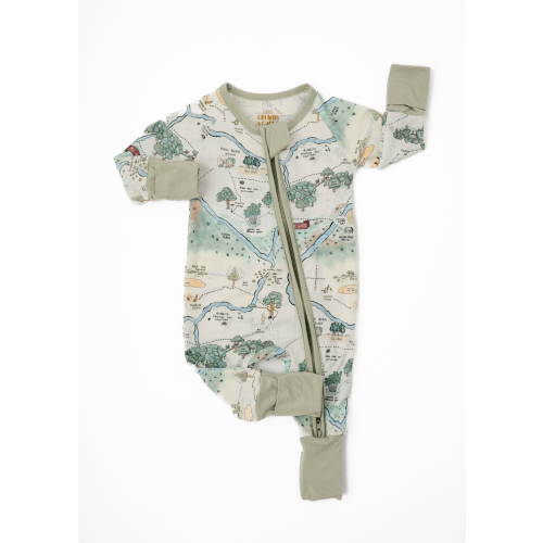 Hundred Acre Woods Bamboo Zippered Sleeper – Little Crowns & Capes