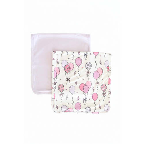 Party Time 2pc Burp Cloth Set | Pink