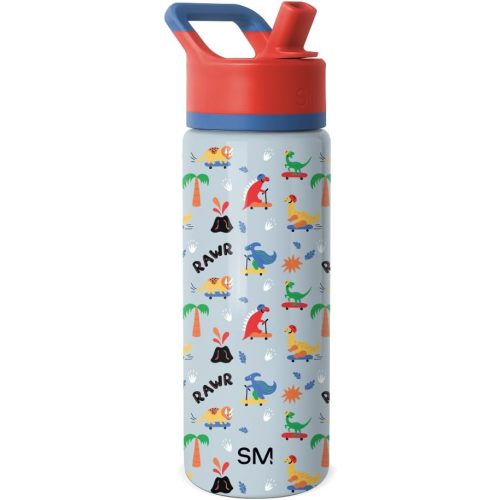 Simple Modern Kids Water Bottle 18oz, Rad Dino