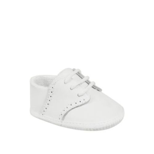 Baby Boys White Leather Oxford Shoes - 3M