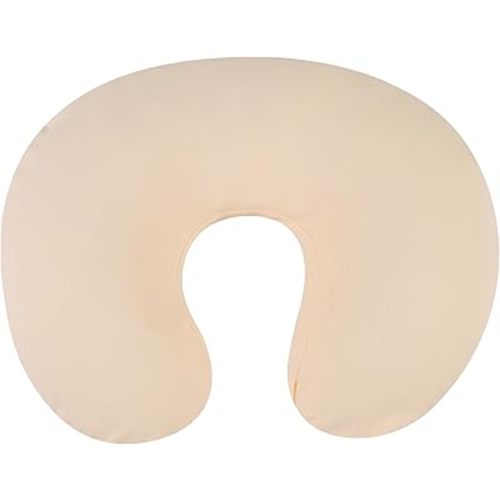 100% Organic Cotton Nursing Pillow Cover Soft Breathable Jersey Feeding Pillow Slipcover Fits Standard Infant Nursing Pillow for Baby Boy and Girl, Pale Yellow
