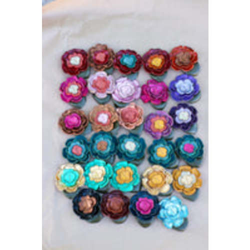 Leather Flower Hair/Hat Clips – Rail Three Ranch