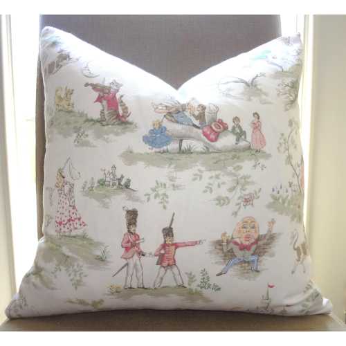 Covington Over The Moon Toile Nursery Print Pillow Cover Baby Boy Girl Nursery Decorative Pillow Cover