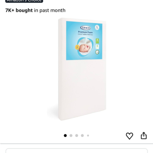 Graco Premium Crib & Toddler Mattress – GREENGUARD Gold Certified, Machine-Washable OEKO-TEX STANDARD 100 Certified Cover with Waterproof Surface, Fits Any Standard Full Size Baby Crib & Toddler Bed