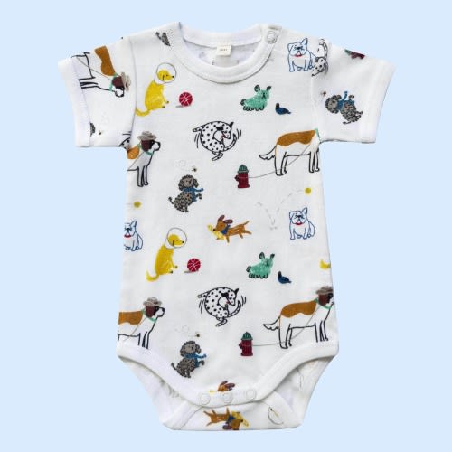 3-6M Dog-Themed Bodysuits