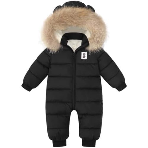 Baby Girl Winter Snowsuit Newborn Boy Warm Coat Toddler Snow Suit Infant Clothes