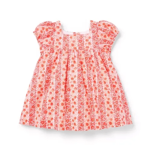 Baby Vibrant Poppy Ditsy Floral Baby Ditsy Floral Puff Sleeve Dress by Janie and Jack