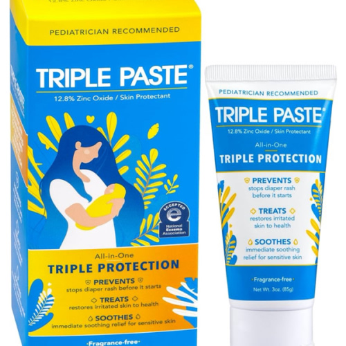 Triple Paste Diaper Rash Cream for Baby - 3 oz Tube