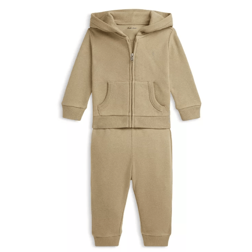 Polo Boys' Fleece Full-Zip Hoodie & Pants Set - Baby
