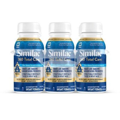 Similac 360 Total Care Non-gmo Ready To Feed Infant Formula Bottles - 8 Fl Oz Each/6ct