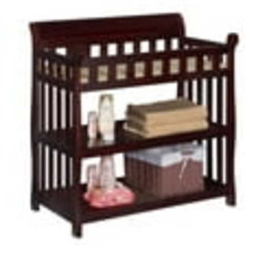 Delta Children Eclipse Changing Table with Pad, Espresso Cherry