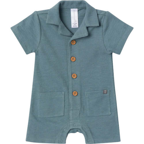 Baby Boys Teal Collared Short Sleeve Romper – Gerber Childrenswear