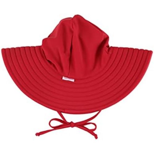 RuffleButts® Baby/Toddler Girls UPF 50+ Sun Protective Wide Brim Swimwear Sun Hat