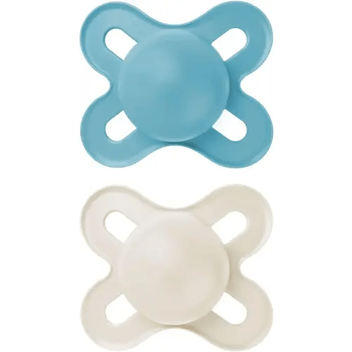 MAM Original Start Matte Newborn Baby Pacifier, Best Pacifier for Breastfed Babies, Sterilizer Case, Boy, 0-3 (Pack of 2)