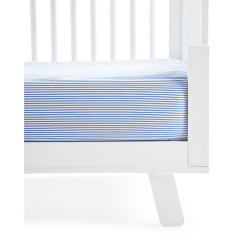 Oxford Stripe Crib Sheet