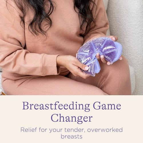 Lansinoh Breast Therapy Packs with Soft Covers, Hot and Cold Breast Pads, Breastfeeding Essentials for Moms, 2 Pack - 2 Count