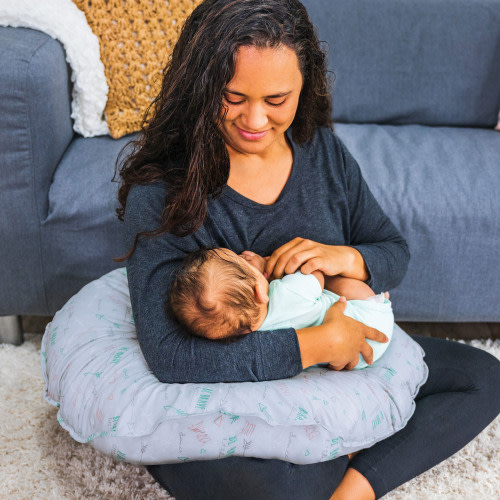 Leachco Cuddle-U Original Be Brave │ Nursing Pillow & More │ Sham-Style, Removable Cover