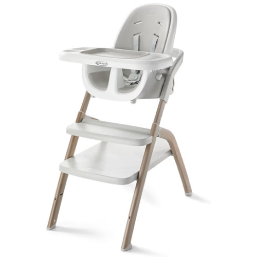 Graco EveryStep 6 in 1 High Chair, Babies and Toddlers Portable Slim High Chair with 6 Growing Stages from Infant to Toddler Seating, Convenient for Dining Time, Featured Design in Misty