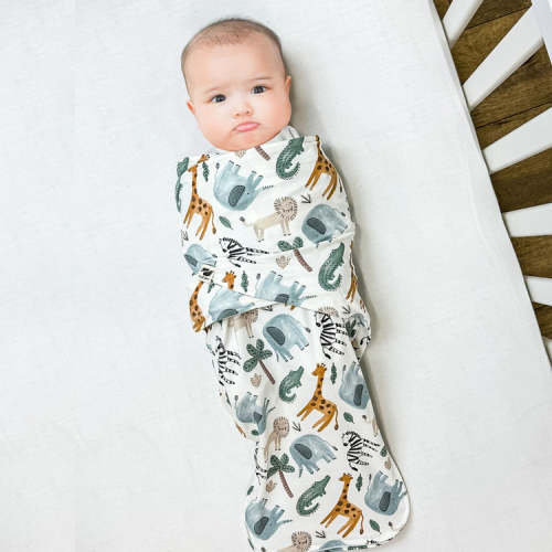 Norani Baby Snugababe Sleep Pod with Arm Inserts - Safari Animals