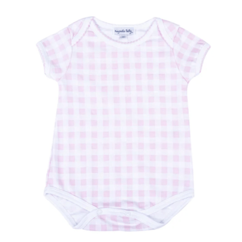 Baby Checks Bodysuit - Pink