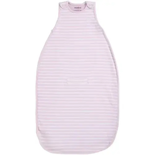 Woolino 4 Season® Ultimate Baby Sleep Bag, Merino Wool & Organic Cotton, Lilac or Pink Succulent