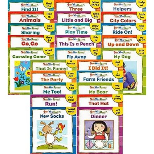 25 NEW Illustrated Sight Word Readers Phonics Teaching Supples Prek Scholastic 25 Books That Teach 50 Must-know Sight Words!! (Sight Word Readers)