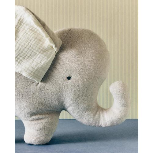 CHILDREN'S ELEPHANT THROW PILLOW
