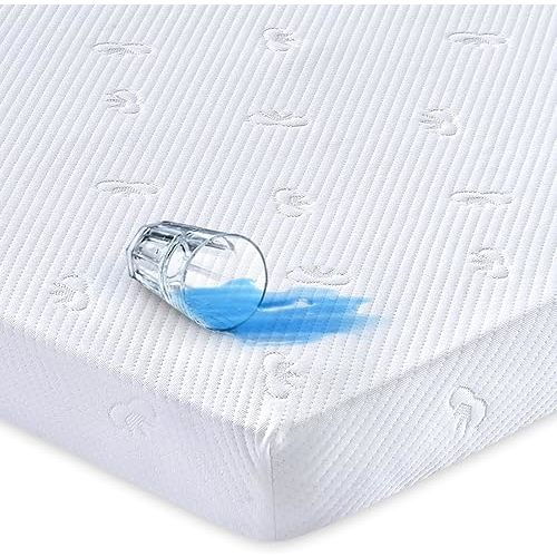 Waterproof Pack and Play Sheet Quilted, Small Baby Mattress Cover 39"×27"×5" - Knitted Fabric Soft and Comfortable- Skin Friendly, Hypoallergenic