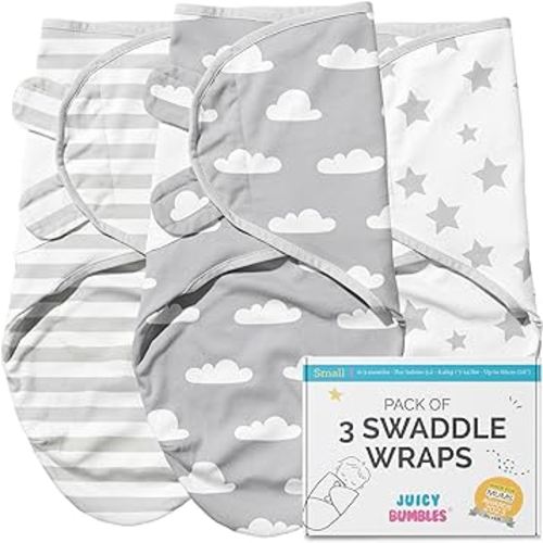 JUICY BUMBLES Baby Swaddle Blanket Sleep Sack 100% Cotton Newborn Baby Swaddles 0-3 Months Swaddle Wrap Baby Swaddles for Newborns Swaddle Wraps 0-3 Months Newborn Swaddle Sack
